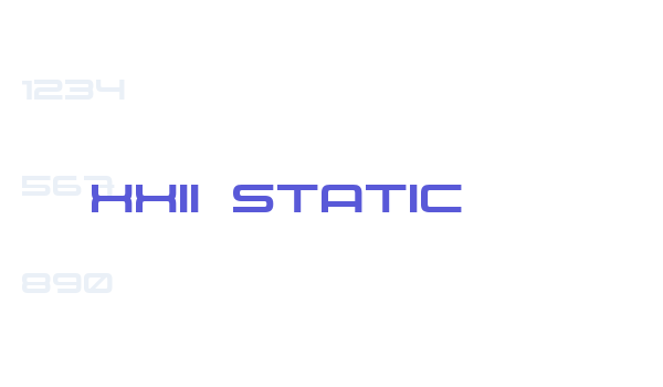 XXII STATIC font free