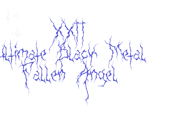 XXII Ultimate-Black-Metal Fallen-Angel Font Download