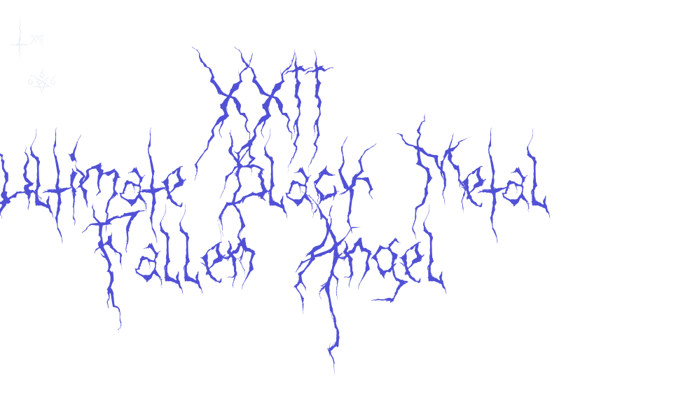 XXII Ultimate-Black-Metal Fallen-Angel-font-download