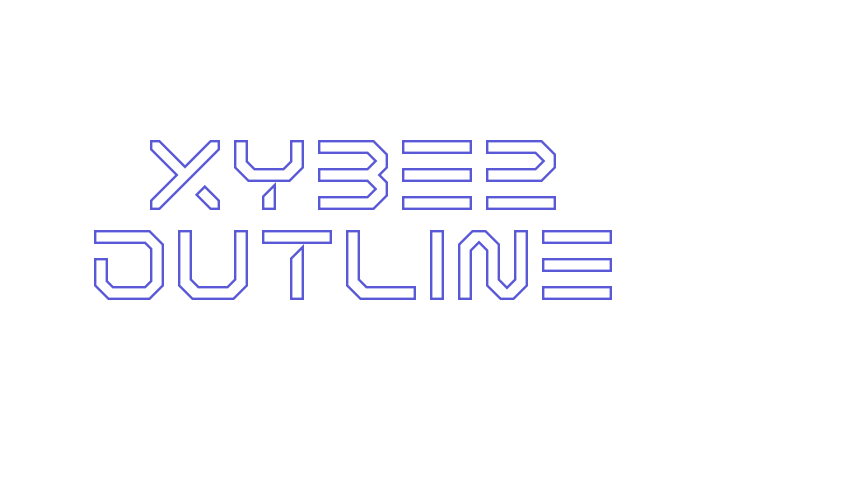 XYBER Outline Font Download