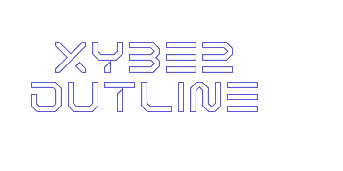 XYBER Outline Font Download