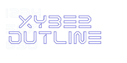 XYBER Outline-font-download