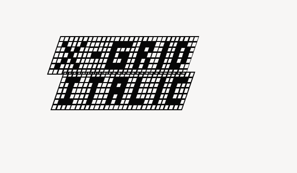 X-Grid Italic Font