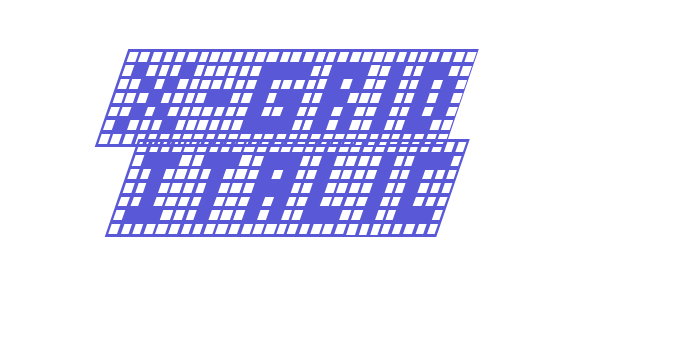 X-Grid Italic Font