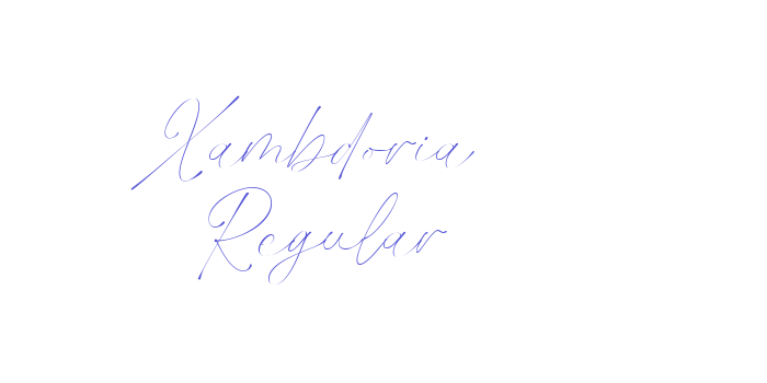 Xambdoria Regular Font Download