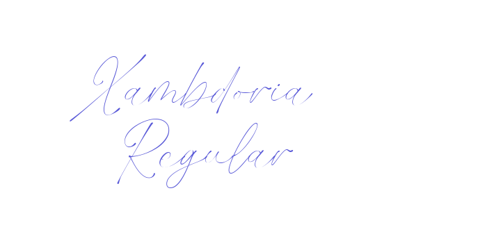 Xambdoria Regular Font