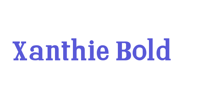 Xanthie Bold Font