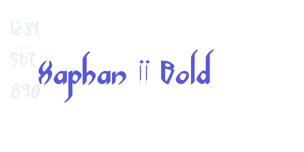 Xaphan II Bold font free