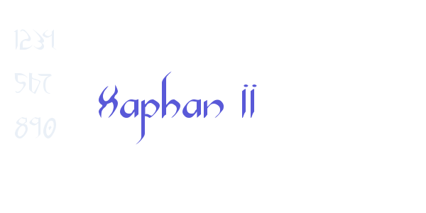 Xaphan II font free