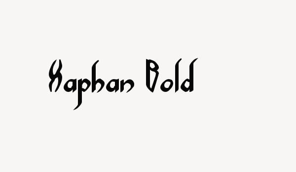 Xaphan Bold Font