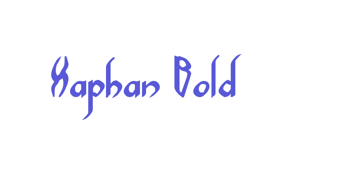 Xaphan Bold Font