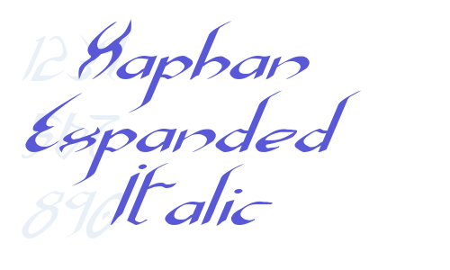 Xaphan Expanded Italic Font Download