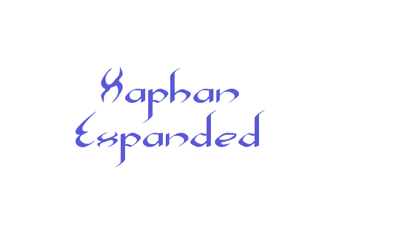 Xaphan Expanded Font Download