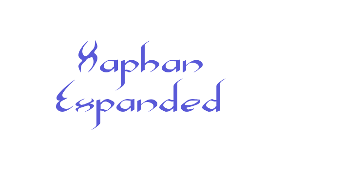 Xaphan Expanded Font Download