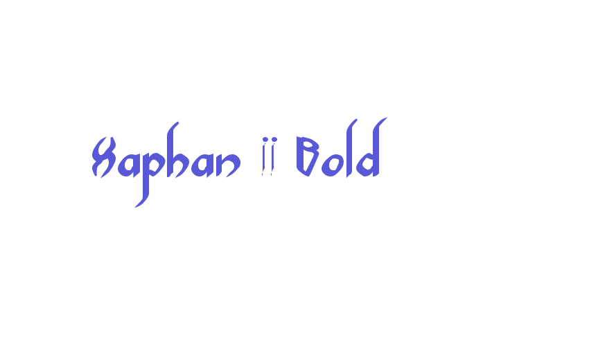 Xaphan II Bold Font Download