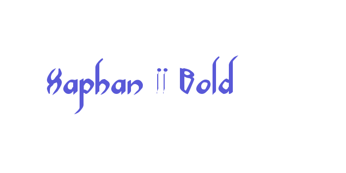 Xaphan II Bold Font Download