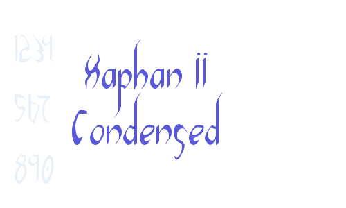 Xaphan II Condensed Font Download