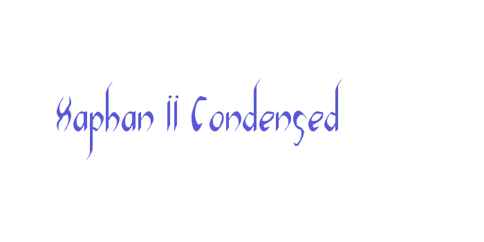 Xaphan II Condensed Font Download