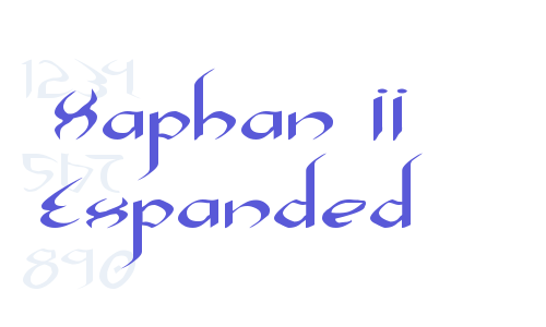 Xaphan II Expanded Font Download