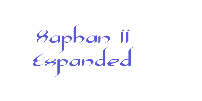 Xaphan II Expanded Font Download