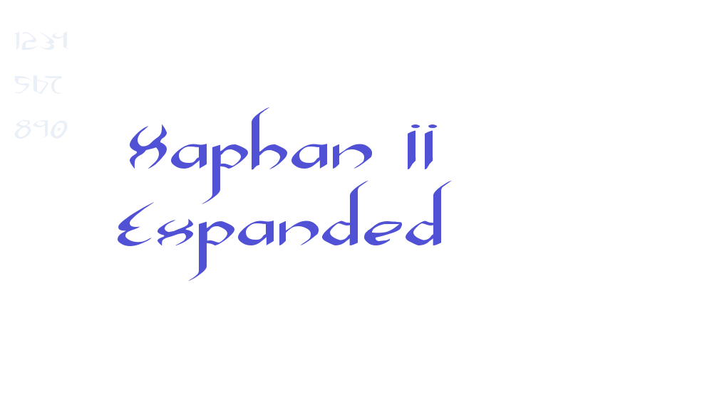 Xaphan II Expanded-font-download