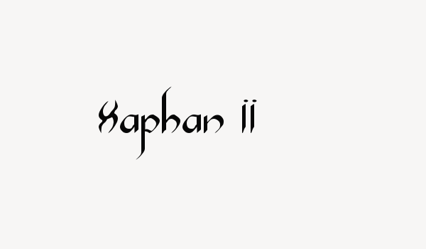 Xaphan II Font