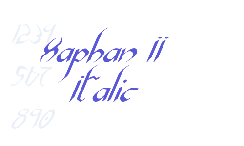 Xaphan II Italic Font Download