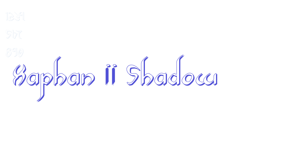 Xaphan II Shadow-font-download