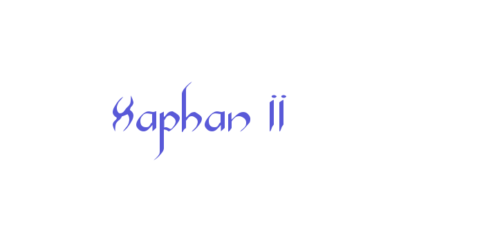 Xaphan II Font Download