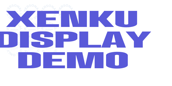 Xenku Display Demo font free