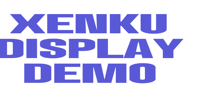 Xenku Display Demo Font Download