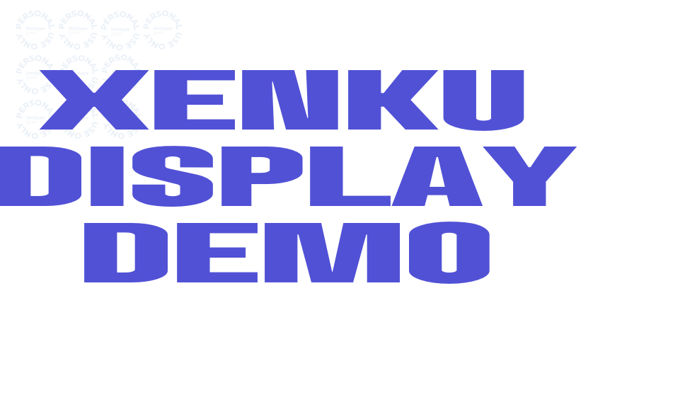 Xenku Display Demo-font-download