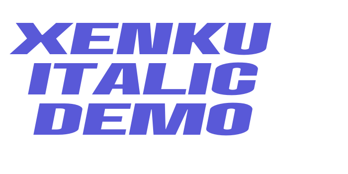 Xenku Italic Demo Font Download