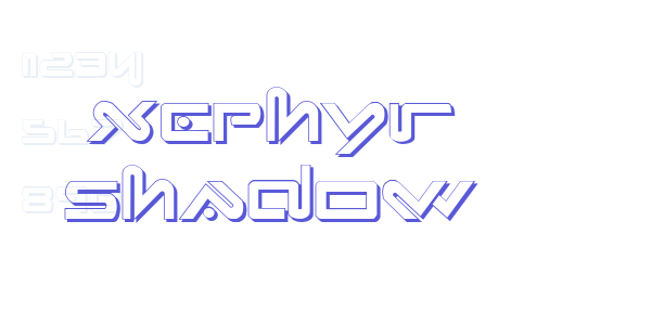 Xephyr Shadow font free