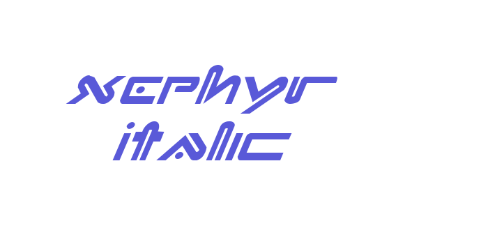 Xephyr Italic Font Download