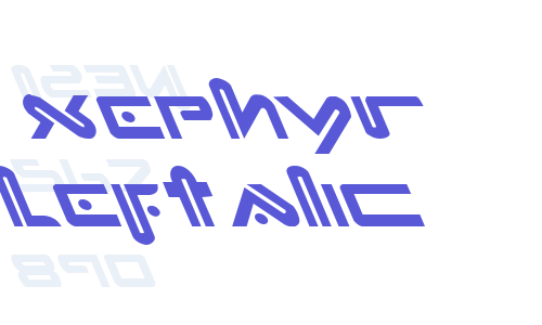 Xephyr Leftalic Font Download