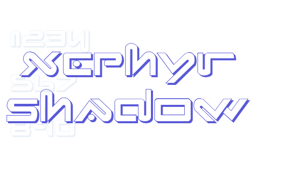 Xephyr Shadow Font