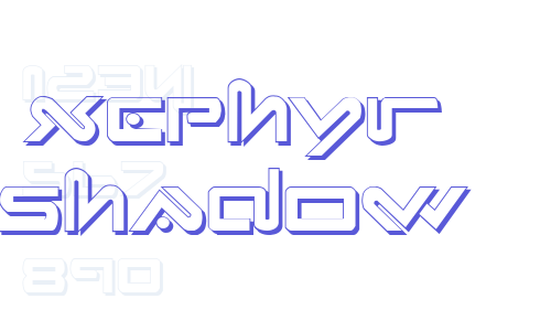 Xephyr Shadow Font Download