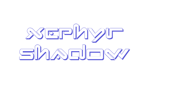 Xephyr Shadow Font Download