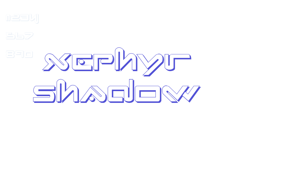 Xephyr Shadow-font-download