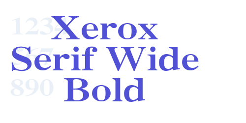 Xerox Serif Wide Bold