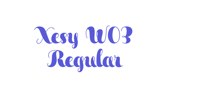 Xesy W03 Regular Font Download