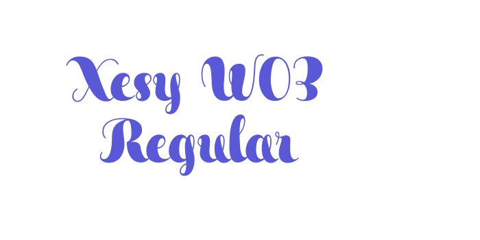 Xesy W03 Regular Font