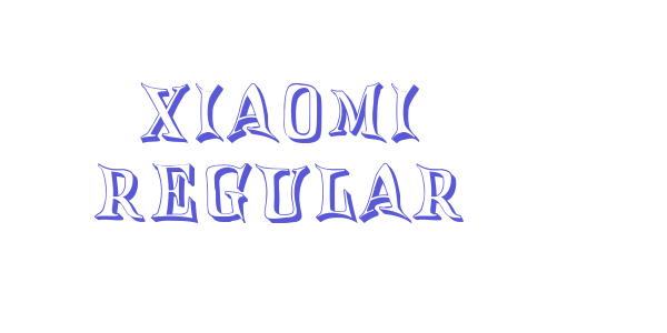 Xiaomi Regular font free