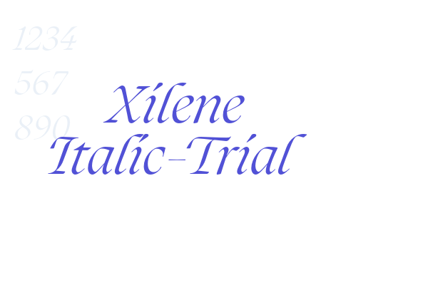 Xilene Italic-Trial