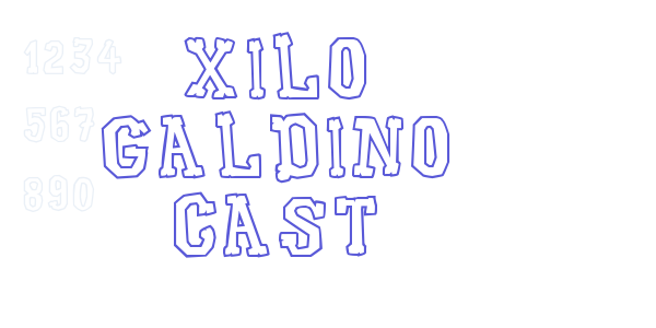 Xilo Galdino Cast font free