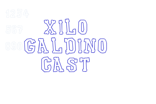 Xilo Galdino Cast Font Download