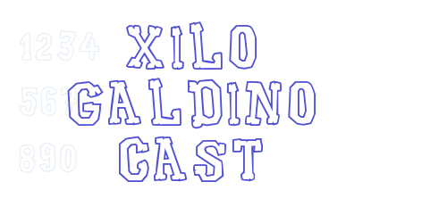 Xilo Galdino Cast-font-download