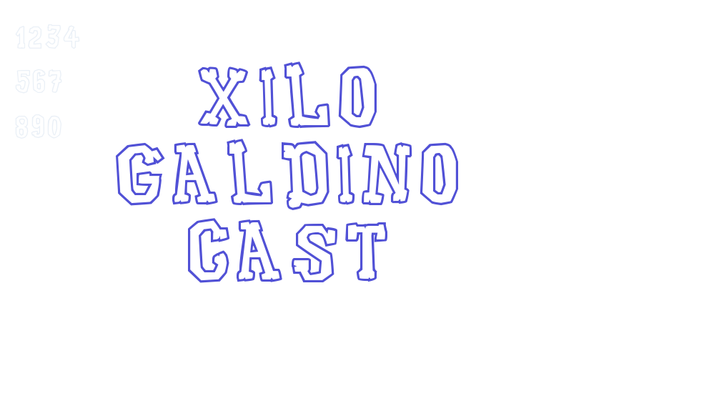 Xilo Galdino Cast-font-download