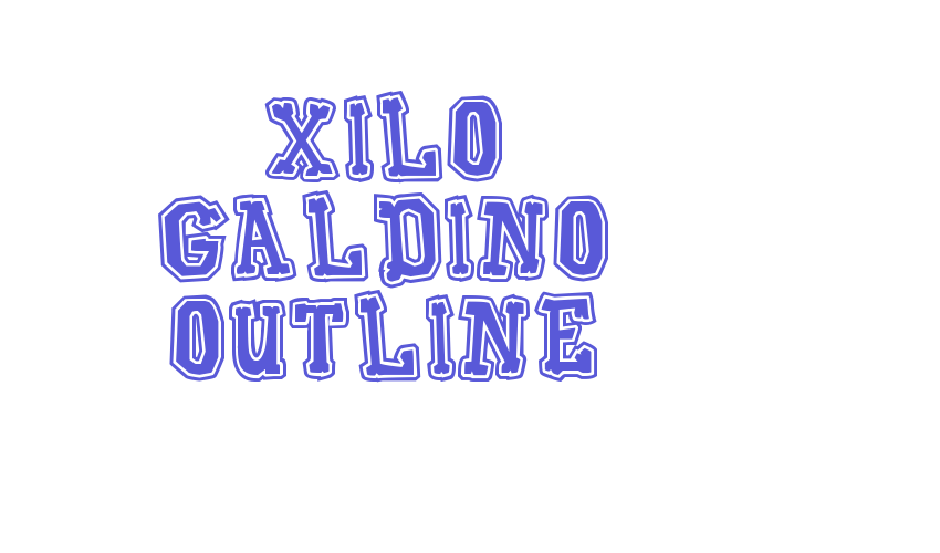 Xilo Galdino Outline Font Download